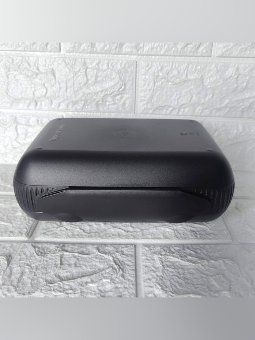 Tupperware Plastic Tupin Lunch Box,Black, Standard Size